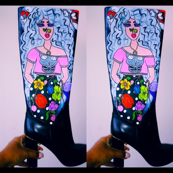 MICHAEL KORS KNEE HIGH BOOTS, Size 7 5 - Picture 6 of 12